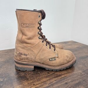 AdTec Logger Boots Water Resistant Leather Work Camping Outdoor Construction 6